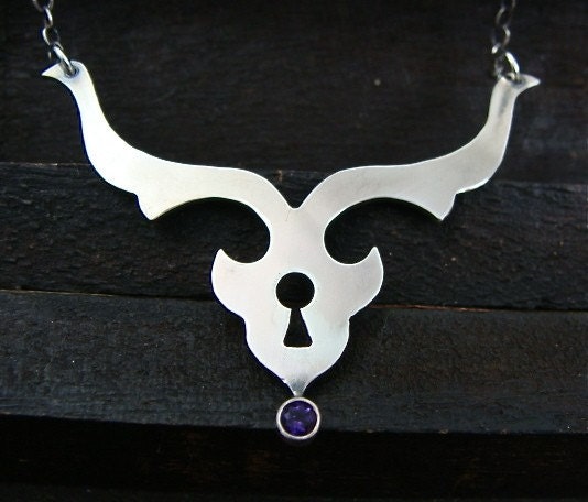 best kept secret ...  amethyst bib necklace