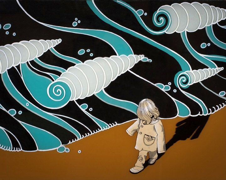 My Giant Coat, 8x10-Archival Print of My Original Painting