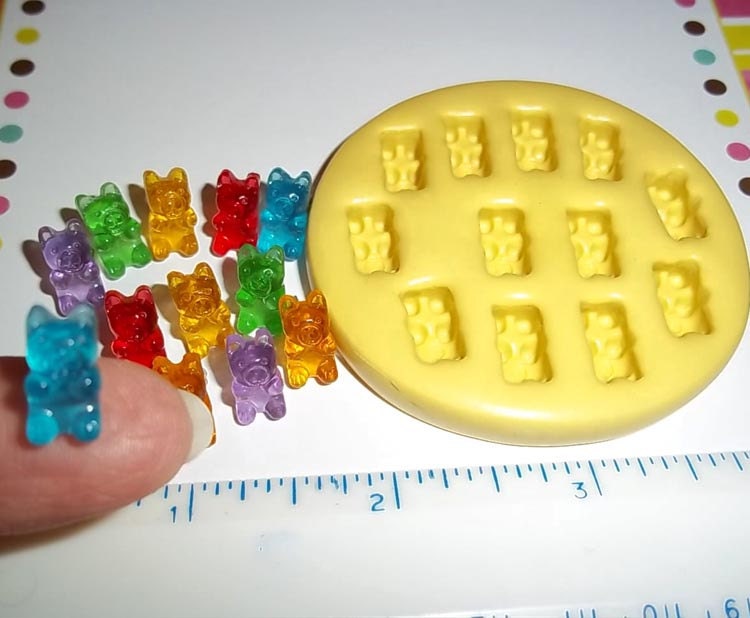 Gummy Bear Flexible Mold Mould For Resin Paper Clay by TheMoldHut