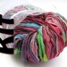 DIY craft kit, Easy knitting kit, Ripple Drop-Stitch Scarf pattern and Colinette Giotto ribbon yarn, easy written instructions, Florentina