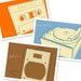 Wall Art for Men - Lunastrella Record Player, Mix Tape and Swart Space Tone Amplifier 5 in x 7 in Set of 3 - Man Cave Art - Fathers Day Gift