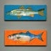 Saltwater Fish Series - The Big One Art Block - Pick the Print - 6.5" x 18"- Beach Home Decor - Wall Art for Men