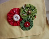 Yellow Messenger Bag with Yoyos