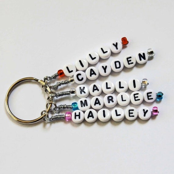Name Key Ring Keychain Childrens Personalized By Stargazinglily name-key-ring-keychain-childrens-personalized-by-stargazinglily