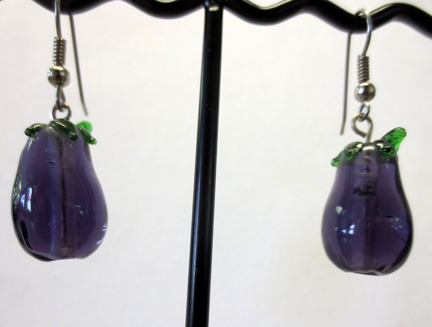 Eggplant Earrings