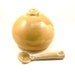 Yellow honey gold salt pig -  salt holder - Handmade Ceramic French Salt Pig - Salt Cellar  salt Keeper - Salt Dish -  ready to ship