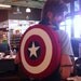 Captain America, shield round BACKPACK, adjustable straps, costume, cosplay, Marvel comics
