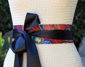 Customize your obi... Add RIBBON TIES to any reversible obi wrap belt from Feather & Bean