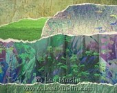 Meadow View - small original abstract collage