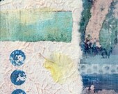 Primitive Ground - small original abstract collage