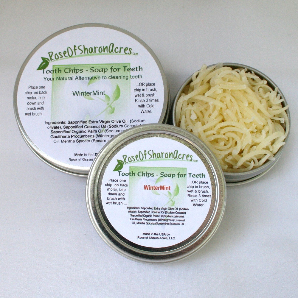 Xylitol Tooth Chips - 4 oz container - from Rose of Sharon Acres