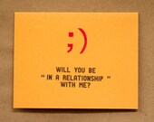IN A RELATIONSHIP greeting card