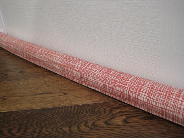 R E D draft guard, door draft stopper, draft snake