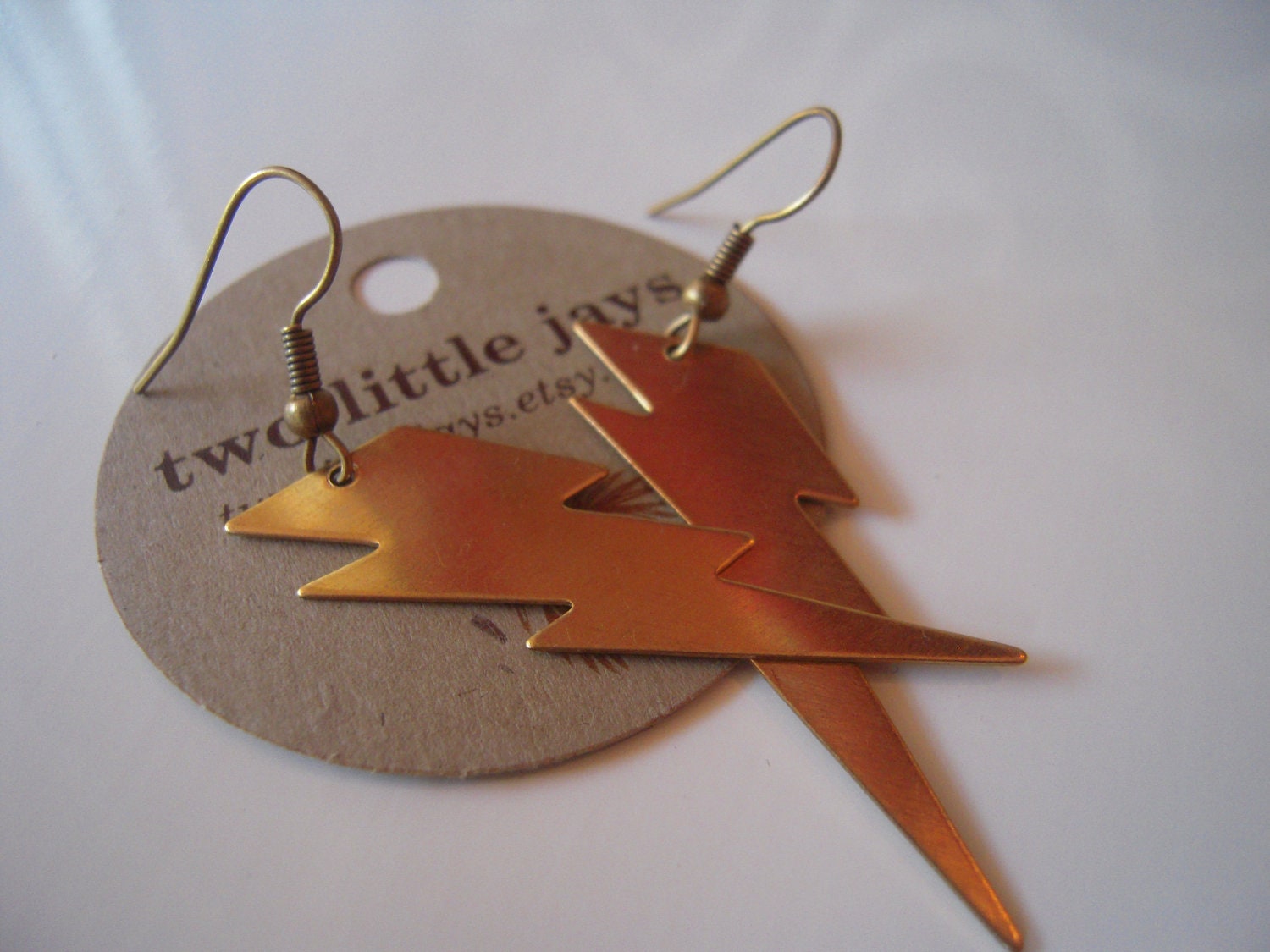 OKC Thunder Earrings Lightning Bolt Handmade Jewelry