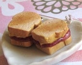 Peanut Butter and Jelly Sandwich Earrings - PB and J