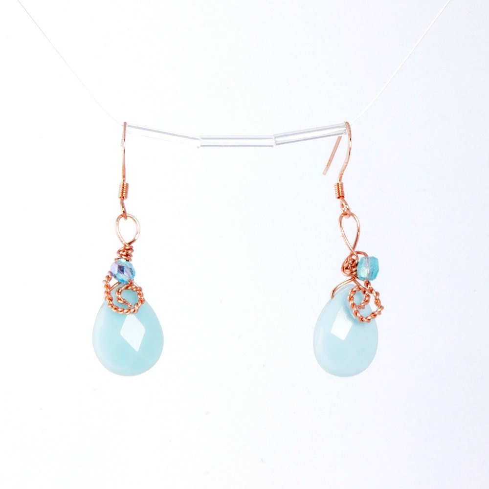 Pastel Aqua Earrings