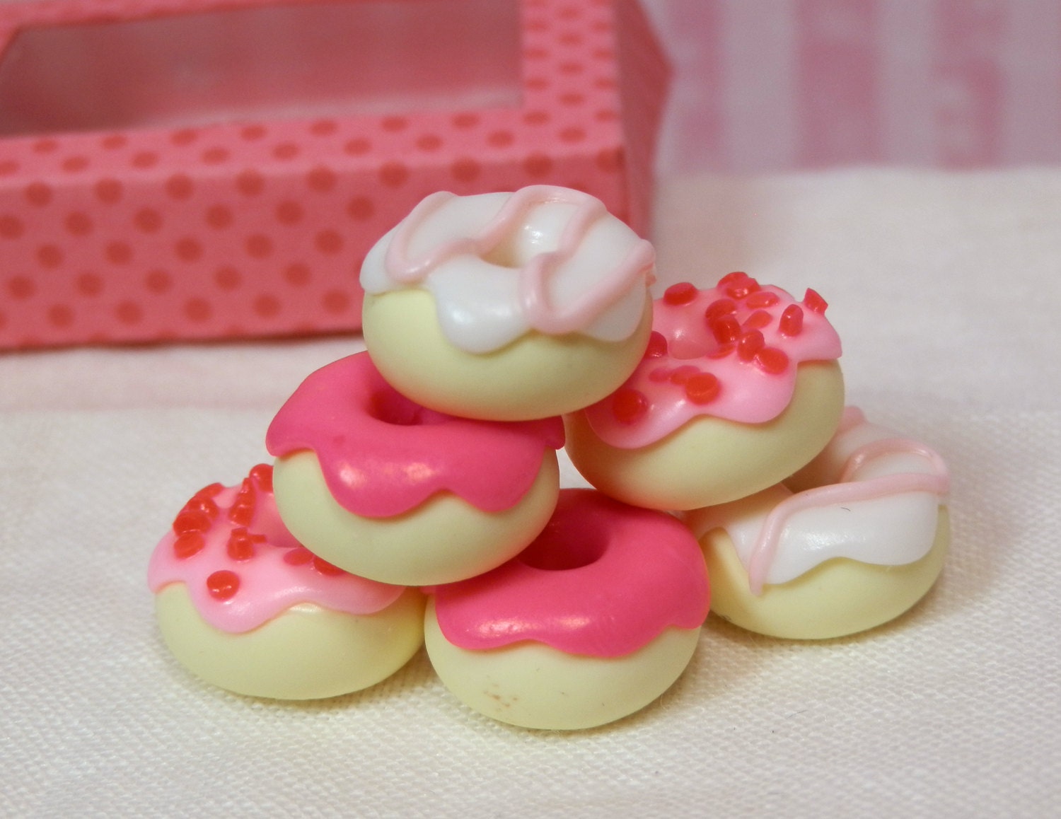 Mini Box of Donuts - Pink