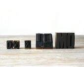 7 Vintage Block Letterpress Printer Type XO Ampersand 10 MO