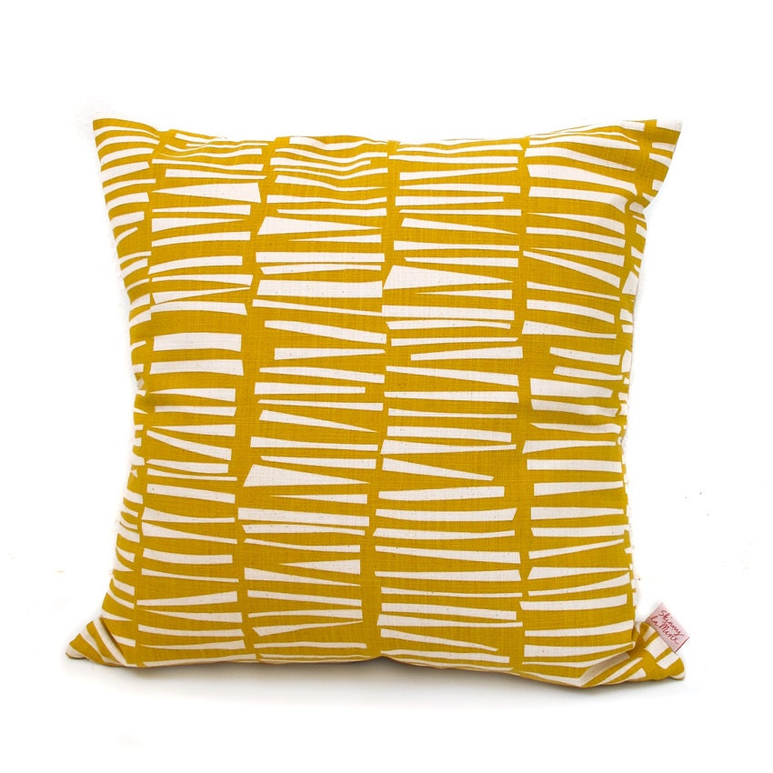 Cushion cover 50x50cm - Woodpile, in Pollen