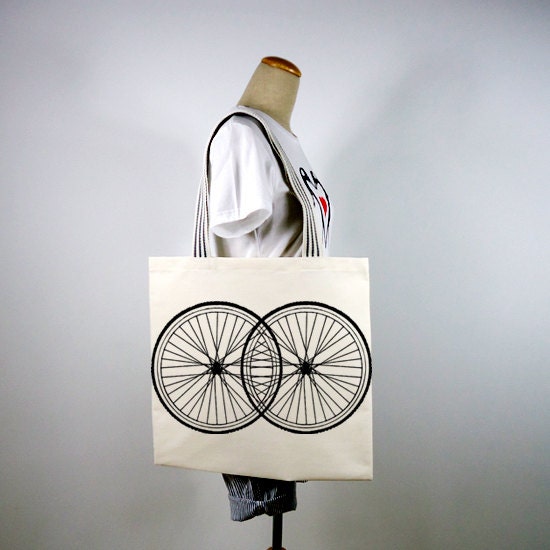 Wheels Canvas Tote Bag