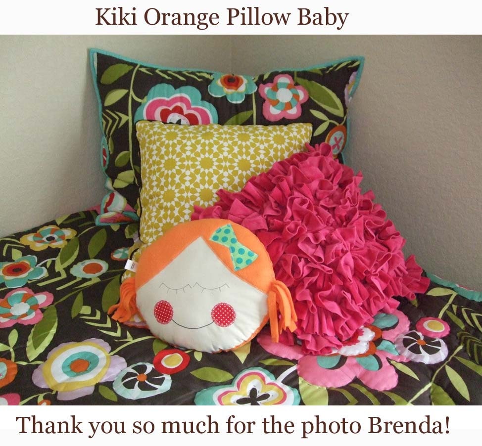 Doll Face PILLOW Baby Little girl KiKi by iwantedtowonder
