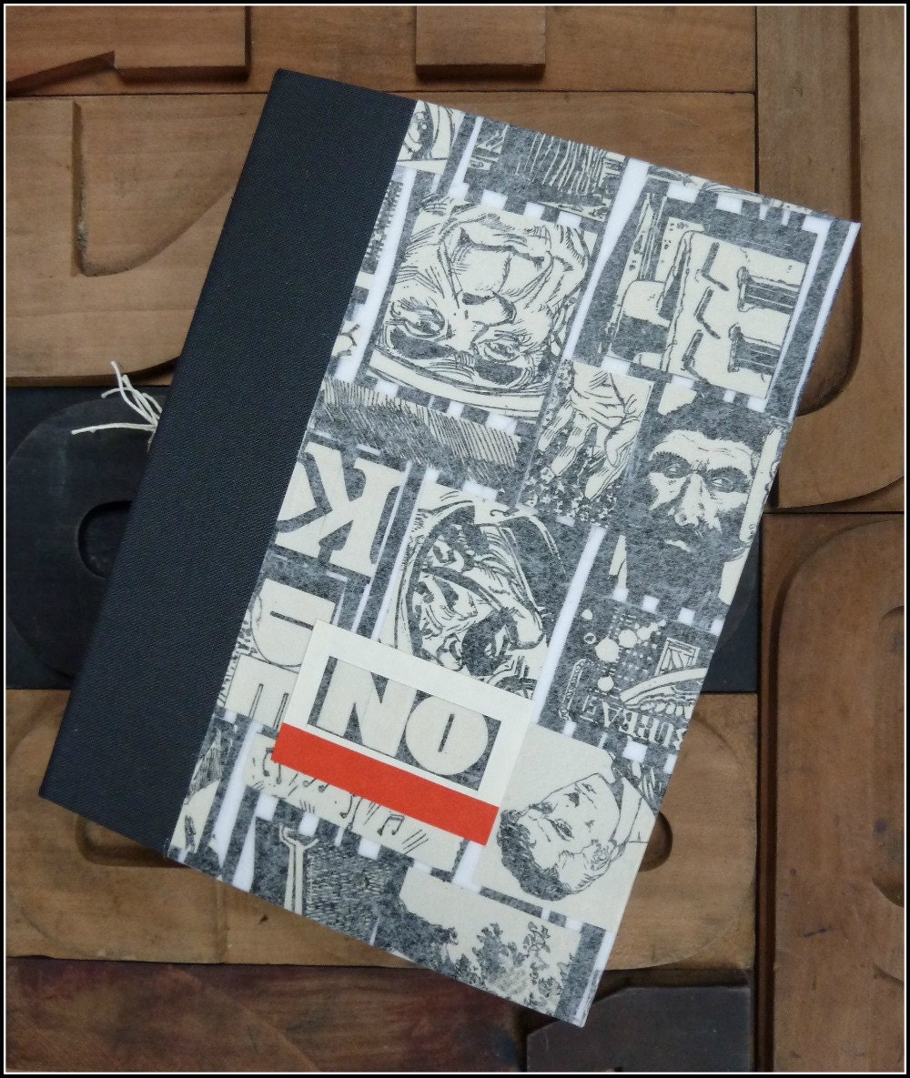 Small, Unique, Handmade Blank Journal : Diabolical NO