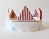 crown, childrens crown, costume, organic cotton, felt