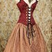 Waist 43 to 45 Burgundy Crown Courtier Corset