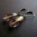Fire Polished Glass Aurora Borealis Finish Earrings
