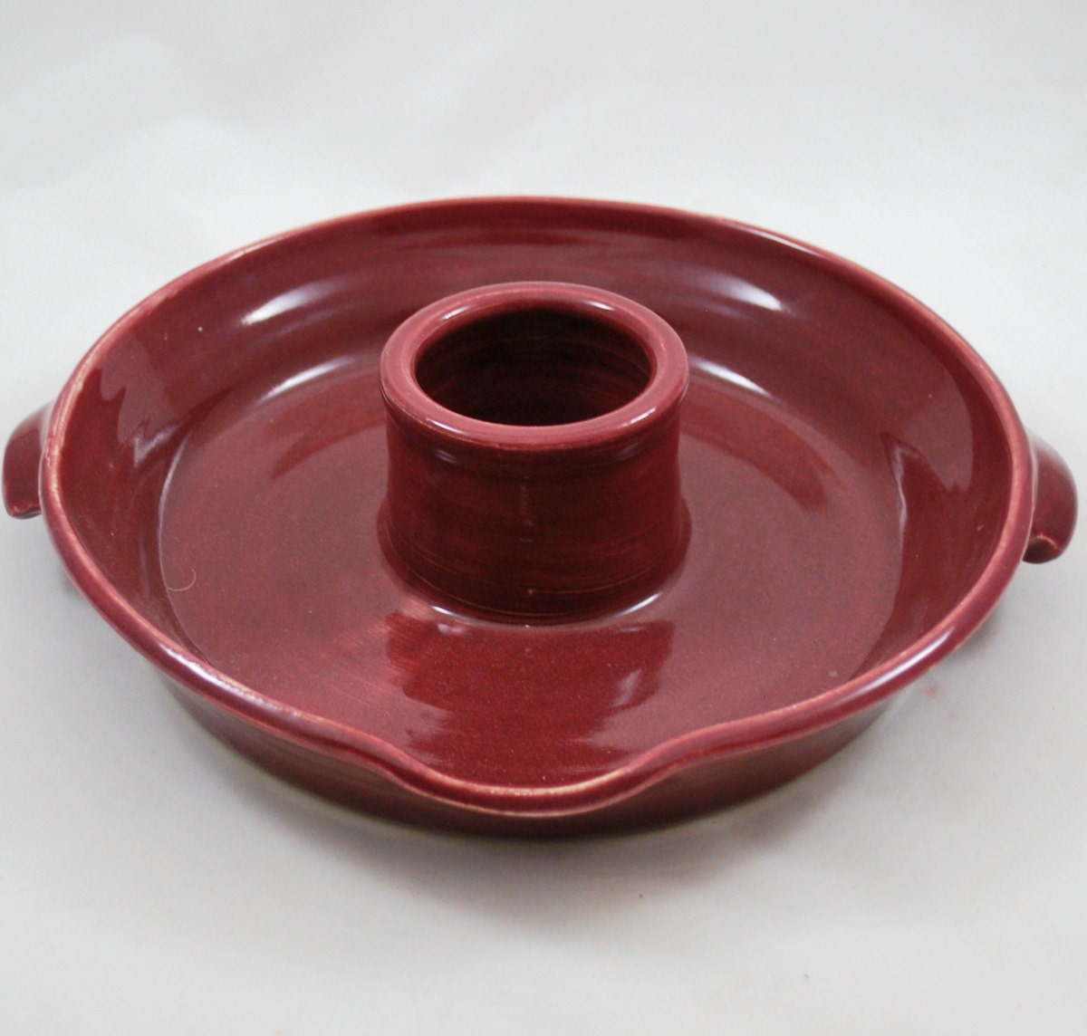 Burgundy Ceramic Chicken Roaster Free Shipping