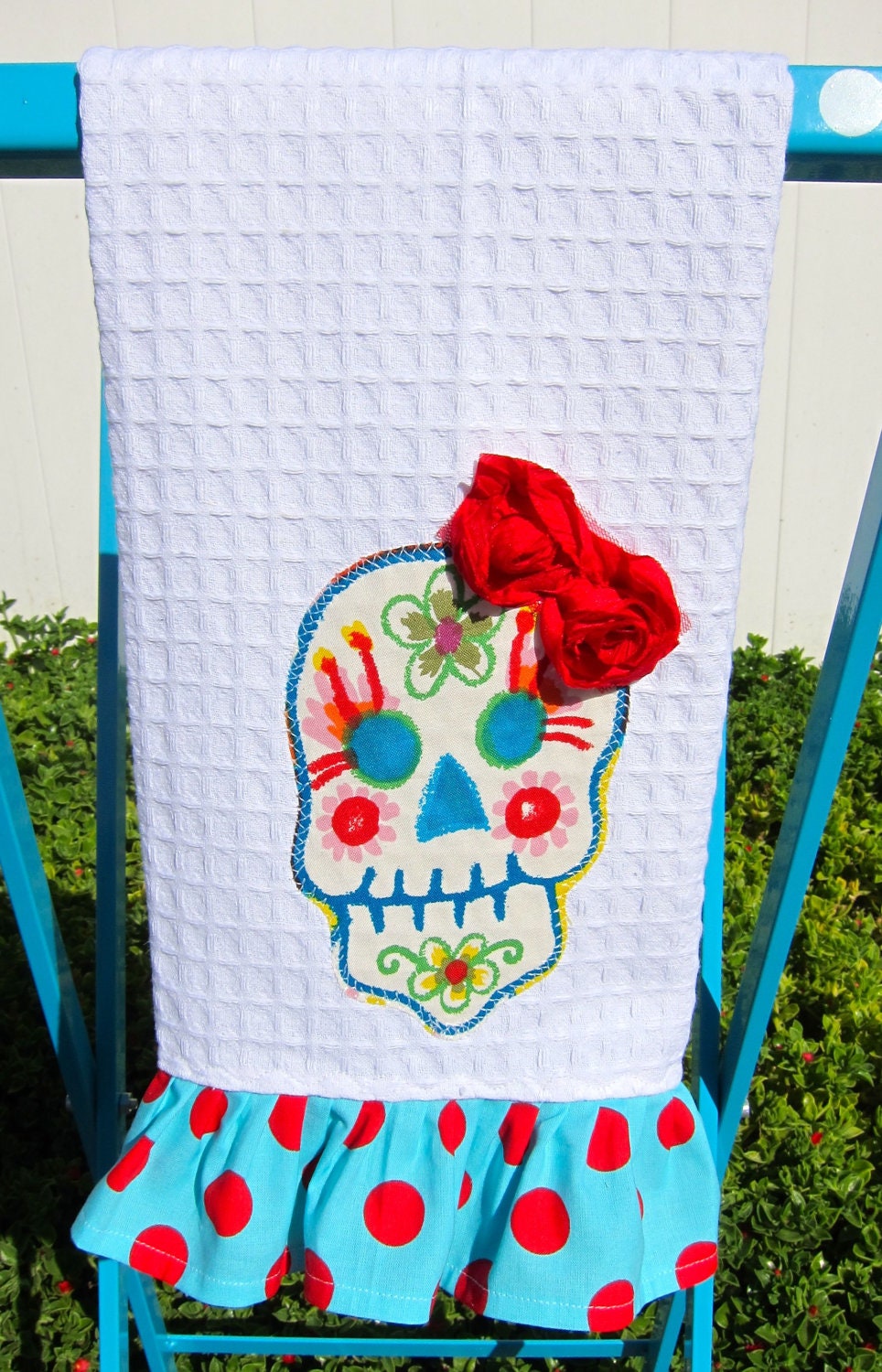 Lolita CALAVERA Embellished 3D Kitchen Towel CUSTOM