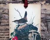 Winter Wren-Vintage Style Gift Tags