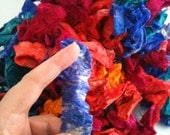 10g Hand Dyed Silk Carrier Rods for embellishing - MIXED