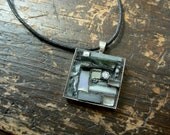 Film Noir Mosaic Pendant