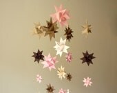 Baby Crib Mobile Hanging Origami Stars -'Pegasus' Custom Colors