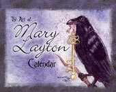On Sale - 2013 Art Calendar by Mary Layton - Traditional and Pagan Holidays featured