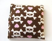 Flaxseed BooBoo Owie Bag - Hot and Cold Therapy Pack (Use in Freezer or Microwave) - Girly Punk