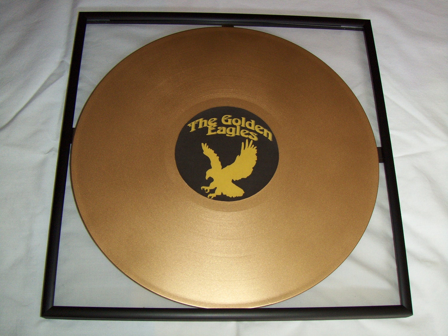 Personalized Gold Record Album - Framed - Award Plaque Vinyl LP