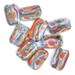 Summer Shadows - Handmade Lampwork Glass Bead Set in Periwinkle, Lavender, Grey, Orange and Coral (9)