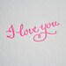 Love You Letterpress Card