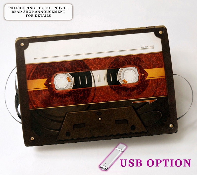 Fancy Make A Mixtape with USB Greeting Card