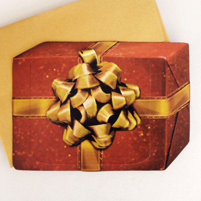 Present Holiday Gift Card Holder