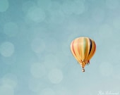 hot air ballon decor,hot air balloon nursery,nursery art,colorful balloons,pastel colors,acqua,blue,yellow,pastel wall art,baby shower gift