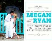 Save the Date photoshop card template for photographers - Squared Save the Date