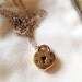 Audrey -- Noble Strength - Pewter Heart Charm, Gold Heart, Locket Charm, Everyday Jewelry, Great for Layering