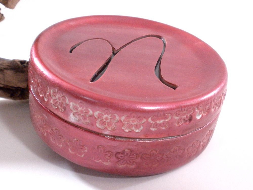 Initial Treasure Box - Jewelry Box - Trinket Box - Monogram - Personalized - Bridesmaid Gift - Wedding Favor - Made to Order - Handmade