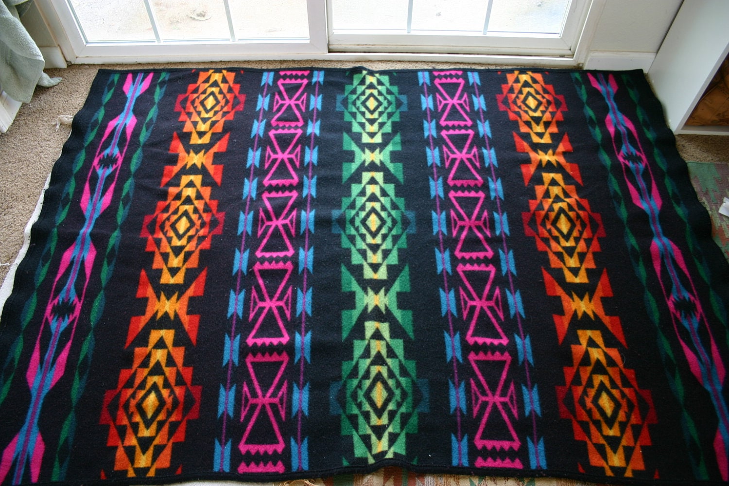 Vintage Beaver State PENDLETON Wool BLANKET by