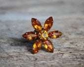FaLL ring, Vintage brooch ring, BIG flower ring,  Bling ring by the Paisley Moon