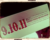 Letterpress Save the Date - LETTERPRESS - Date Located - 100 sets by Invited Ink