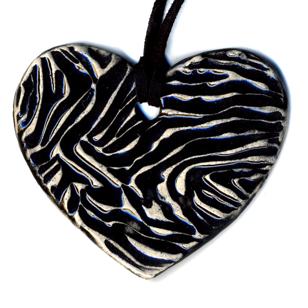 Zebra Print Heart